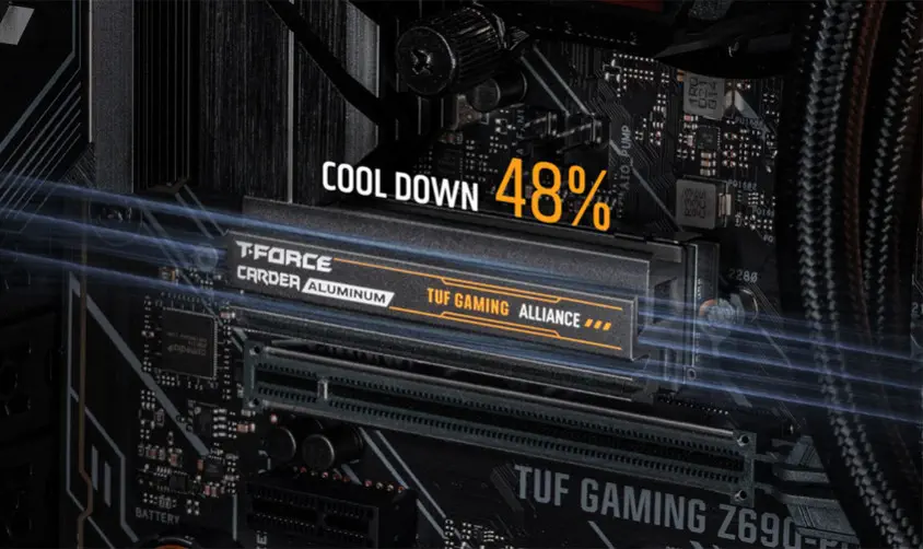 Team T-Force CARDEA Z440 TUF Gaming Alliance 1TB PCIe NVMe M.2 SSD Disk