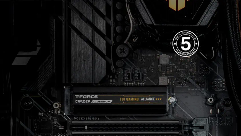 Team T-Force CARDEA Z440 TUF Gaming Alliance 1TB PCIe NVMe M.2 SSD Disk