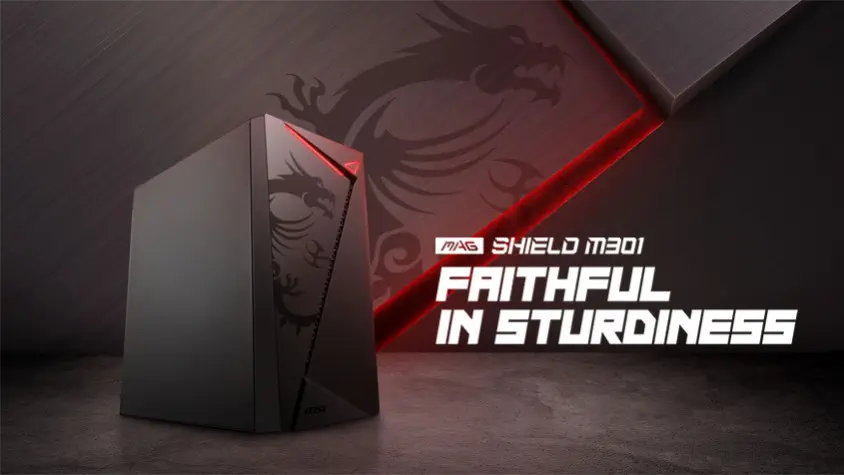 MSI MAG Shield M301 Micro-ATX Tower Gaming Kasa