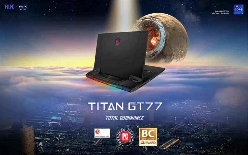 MSI Titan GT77 12UHS-037TR 17.3″ UHD Gaming Notebook