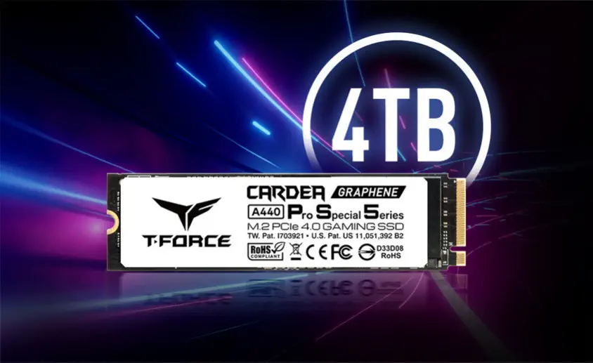 Team T-Force CARDEA A440 PSS 2TB PCIe NVMe M.2 SSD Disk