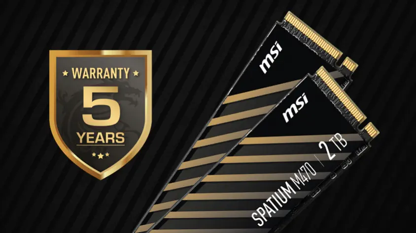 MSI Spatium M470 1TB PCIe NVMe M.2 SSD Disk