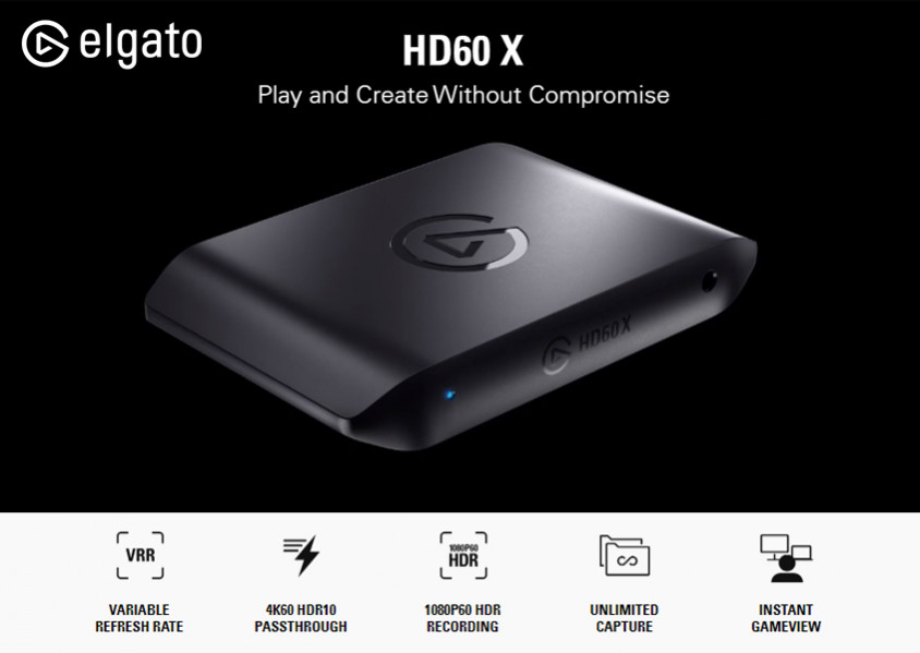 Elgato Game Capture HD60 X 10GBE9901 External Capture Card