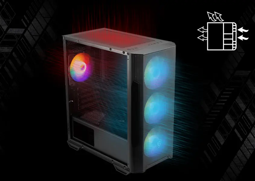 MSI MAG Forge M100A Micro-ATX Tower Gaming Kasa