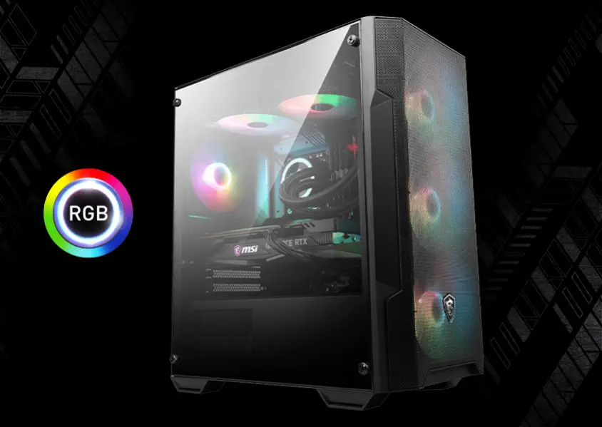 MSI MAG Forge M100A Micro-ATX Tower Gaming Kasa