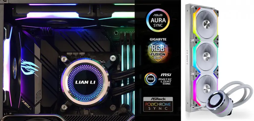 Lian Li Galahad AIO UNI Fan SL Edition 360mm Beyaz RGB İşlemci Sıvı Soğutucu (G89.GA360SLA.01)