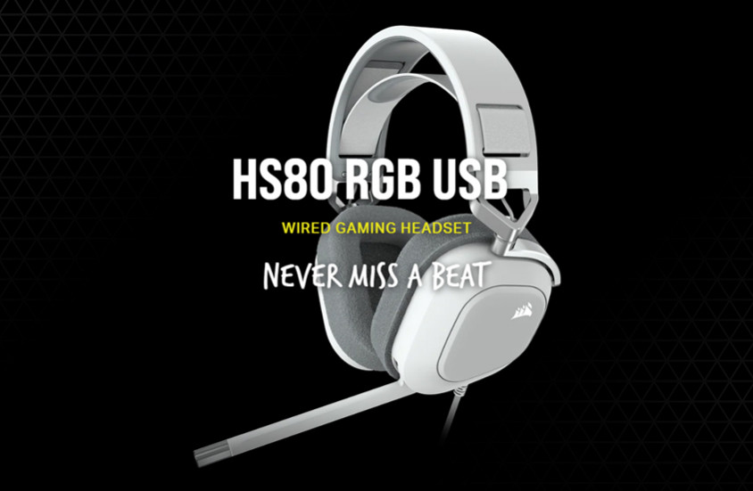 Corsair HS80 RGB USB White CA-9011238-EU Kablolu Gaming Kulaklık