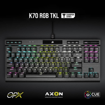 Corsair K70 RGB TKL CH-911901A-TR Optik Mekanik Kablolu Gaming Klavye