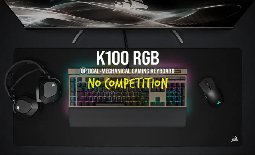 Corsair K100 RGB CH-912A21A-NA Optik Mekanik Kablolu Gaming Klavye