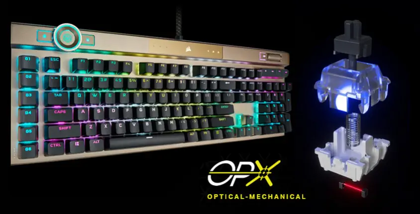 Corsair K100 RGB CH-912A21A-NA Optik Mekanik Kablolu Gaming Klavye