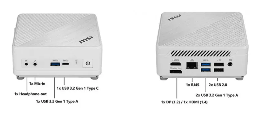 MSI Cubi 5 10M-416EU Beyaz Mini PC