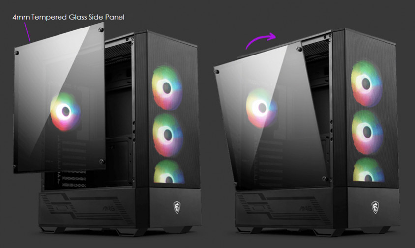 MSI MAG Forge 112R ATX Mid-Tower Gaming Kasa