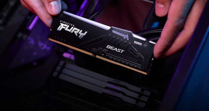Kingston Fury Beast RGB KF560C40BBA/8 8GB DDR5 6000MHz Gaming RAM