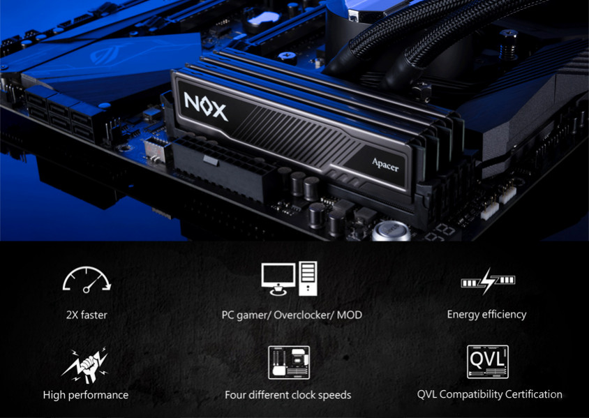 Apacer Nox AH4U16G36C25YMBAA-2 16GB DDR4 3600MHz Gaming RAM