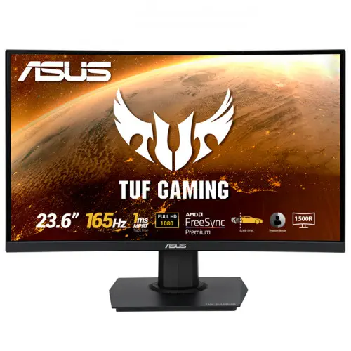 Asus TUF Gaming VG24VQE 23.6” VA Full HD Curved Gaming Monitör