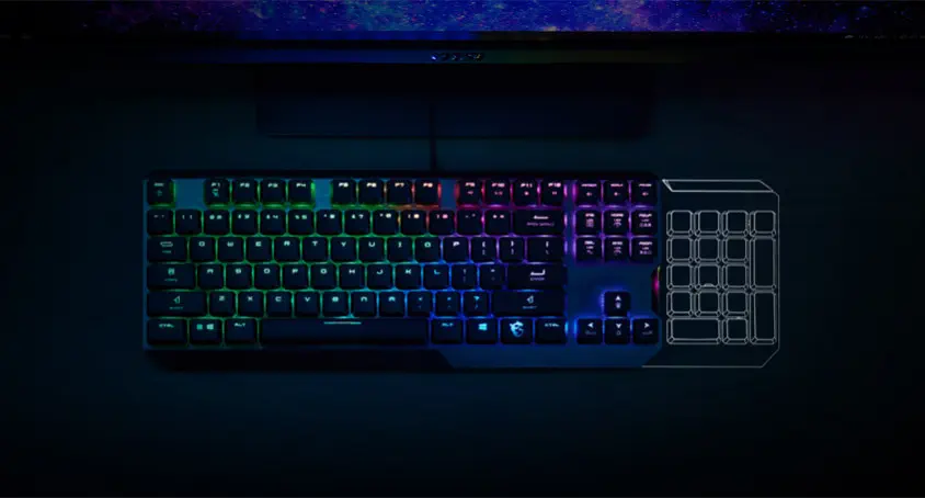 MSI Vigor GK50 Low Profile TKL Mekanik Kablolu Gaming Klavye