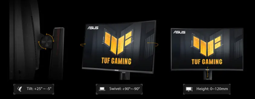 ASUS TUF Gaming VG27VQM 27″ VA Full HD Curved Gaming Monitör