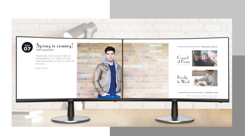 MSI Pro MP242C 23.6” VA Full HD Curved Monitör