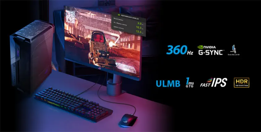 Asus ROG Swift 360Hz PG259QNR 24.5″ IPS Full HD Gaming Monitör