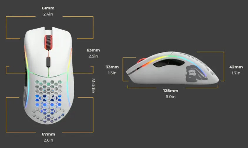 Glorious Model D Wireless GLRGLO-MS-DW-MW Kablosuz Gaming Mouse