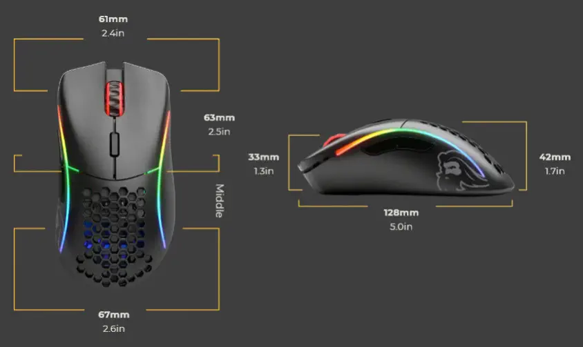 Glorious Model D Wireless GLRGLO-MS-DW-MB Kablosuz Gaming Mouse