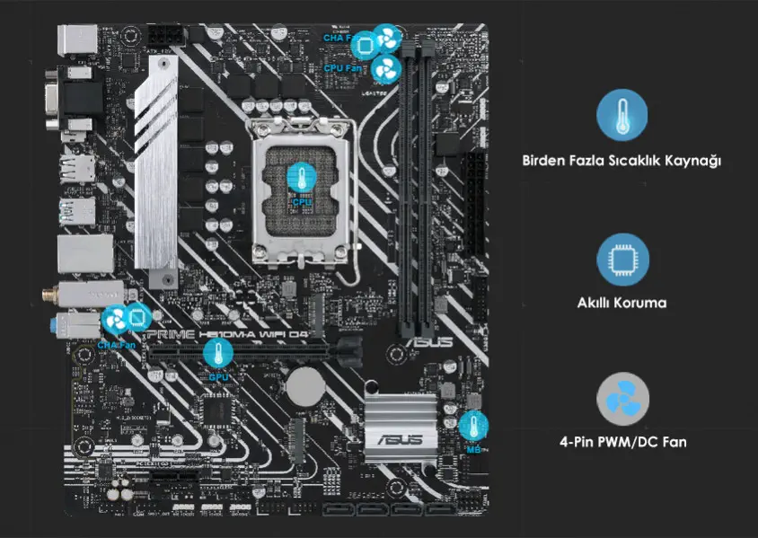 ASUS Prime H610M-A WIFI D4 Gaming Anakart