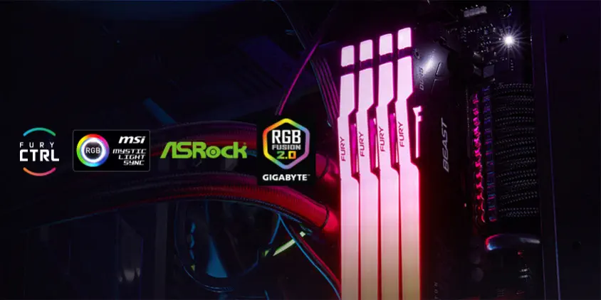 Kingston Fury Beast RGB KF552C40BBA/16 16GB DDR5 5200MHz Gaming RAM