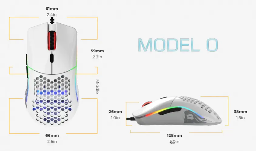 Glorious Model O GLRGO-GWHITE Kablolu Gaming Mouse