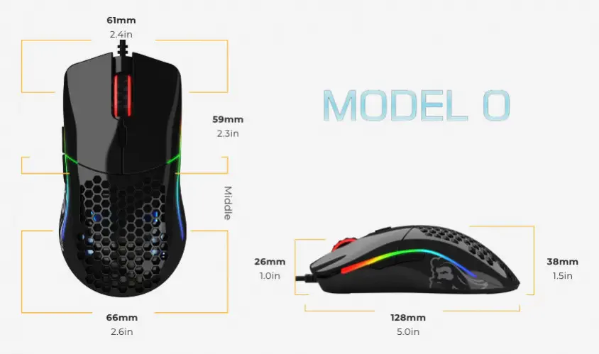 Glorious Model O GLRGO-GBLACK Kablolu Gaming Mouse