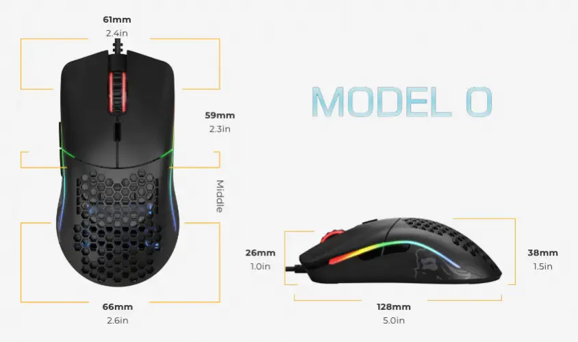 Glorious Model O GLRGO-BLACK Kablolu Gaming Mouse