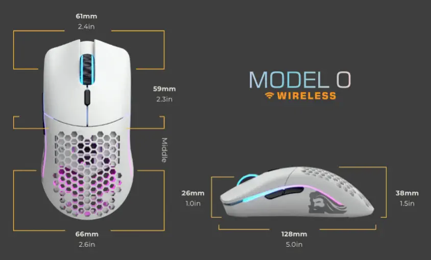 Glorious Model O Wireless GLRGLO-MS-OW-MW Kablosuz Gaming Mouse