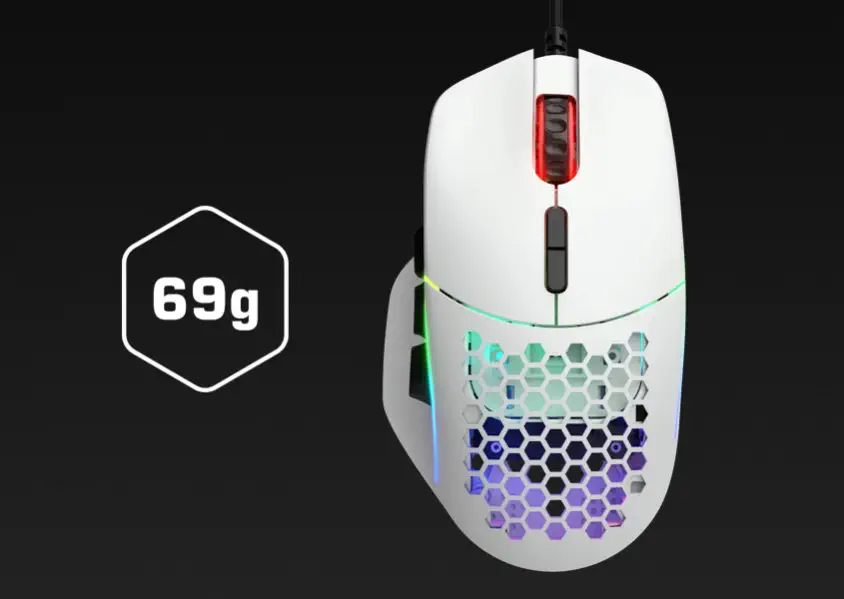 Glorious Model I DPI 9 Tuş RGB Optik Mat Beyaz Kablolu Gaming Mouse
