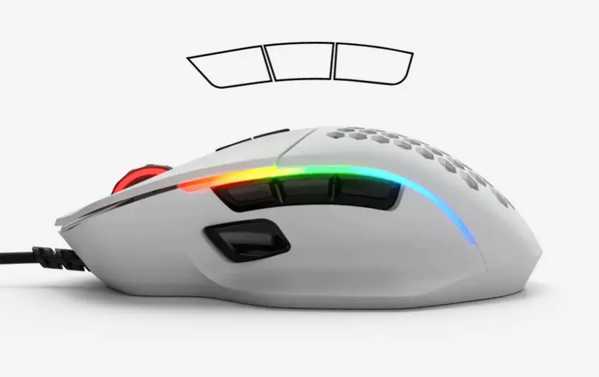 Glorious Model I DPI 9 Tuş RGB Optik Mat Beyaz Kablolu Gaming Mouse