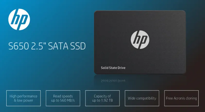 HP S650 345M8AA 240GB 2.5” SATA 3 SSD Disk