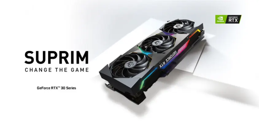 MSI GeForce RTX 3080 SUPRIM X 12G LHR Gaming Ekran Kartı
