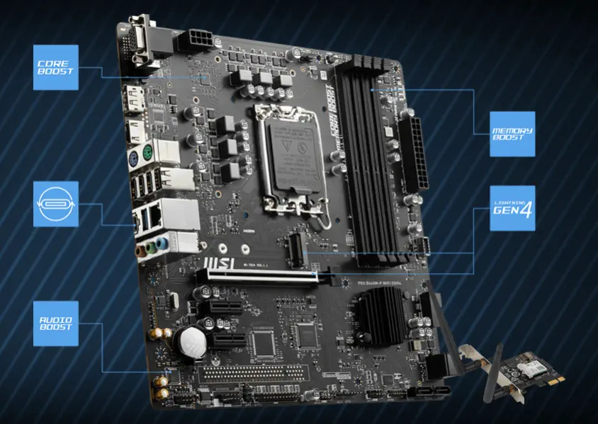 MSI PRO B660M-P WIFI DDR4 Gaming Anakart