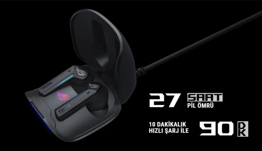 ASUS ROG Cetra True Wireless Kablosuz Kulak İçi Gaming Kulaklık