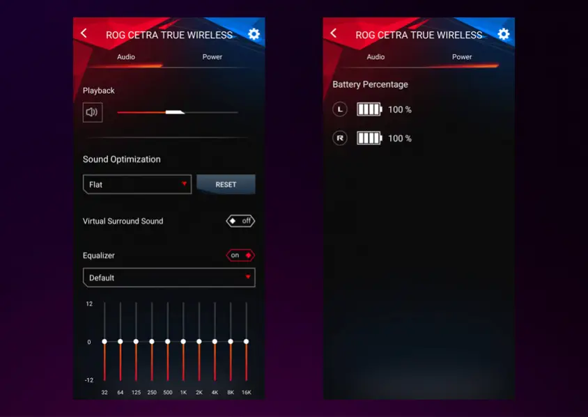 ASUS ROG Cetra True Wireless Kablosuz Kulak İçi Gaming Kulaklık