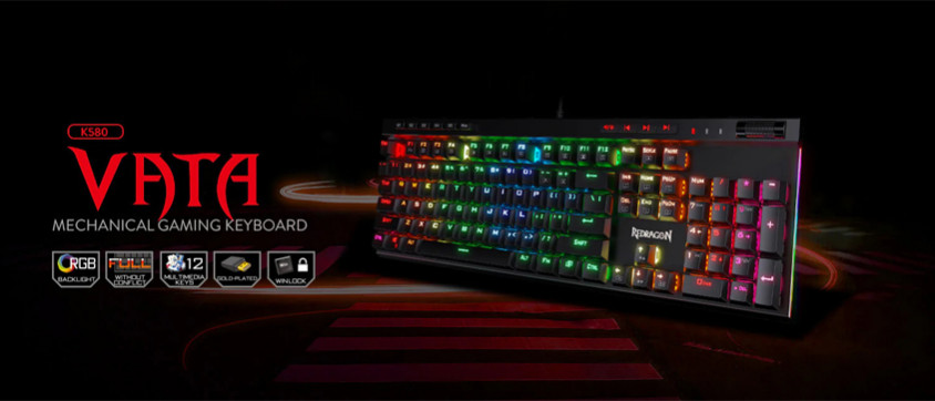 Redragon K580 Vata Mekanik Kablolu Gaming Klavye