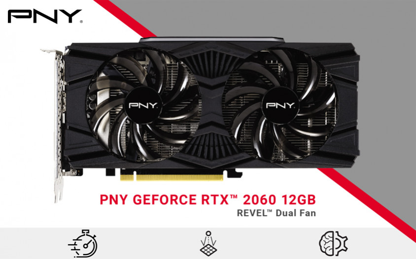 PNY GeForce RTX 2060 12GB Revel Dual Fan Gaming Ekran Kartı