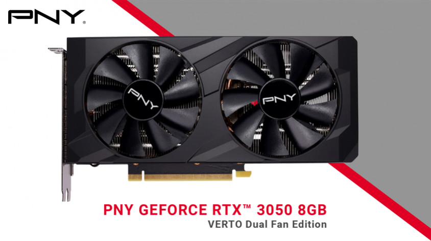 PNY GeForce RTX 3050 8GB Verto Dual Fan Gaming Ekran Kartı