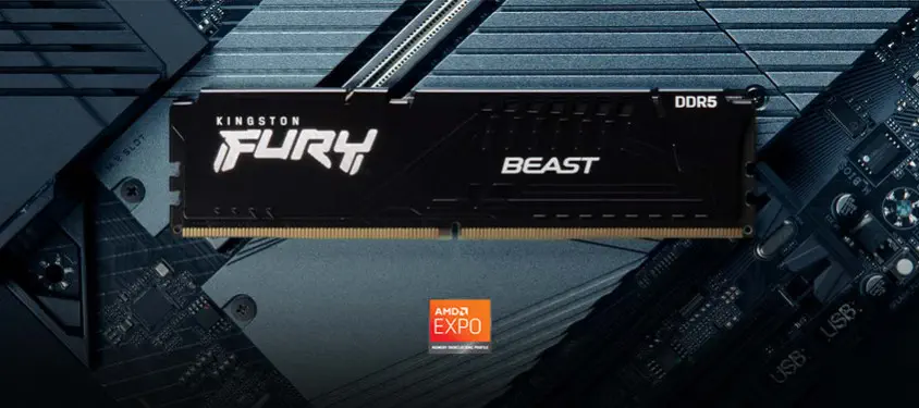 Kingston Fury Beast KF560C36BBE/16 16GB DDR5 6000MHz Gaming Ram