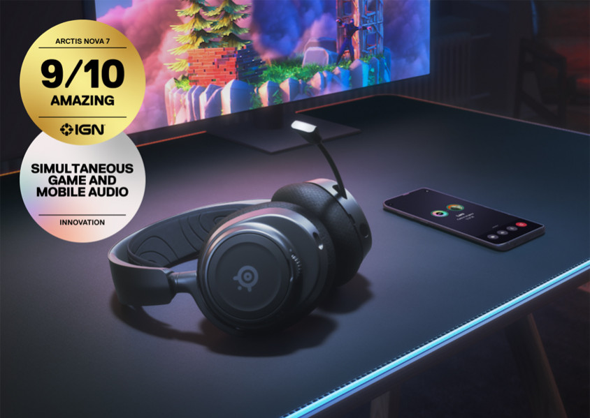 SteelSeries Arctis Nova 7 Wireless Siyah Kablosuz Gaming Kulaklık