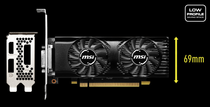 MSI GeForce GTX 1630 4GT LP Gaming Ekran Kartı