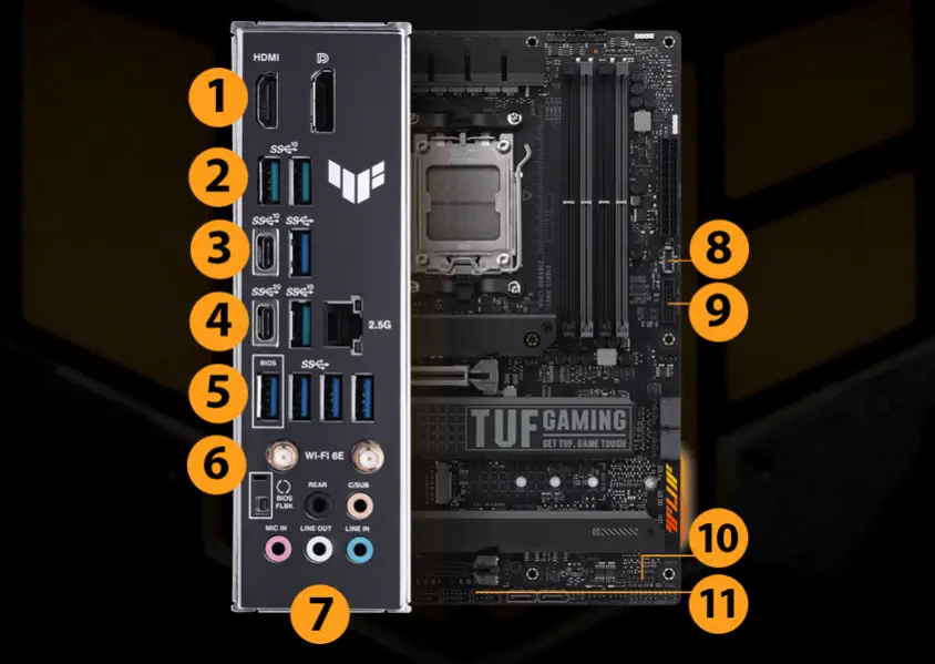 ASUS TUF Gaming X670E-Plus WIFI  Gaming Anakart