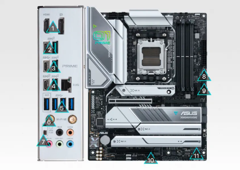 ASUS Prime X670E-Pro WIFI Gaming Anakart