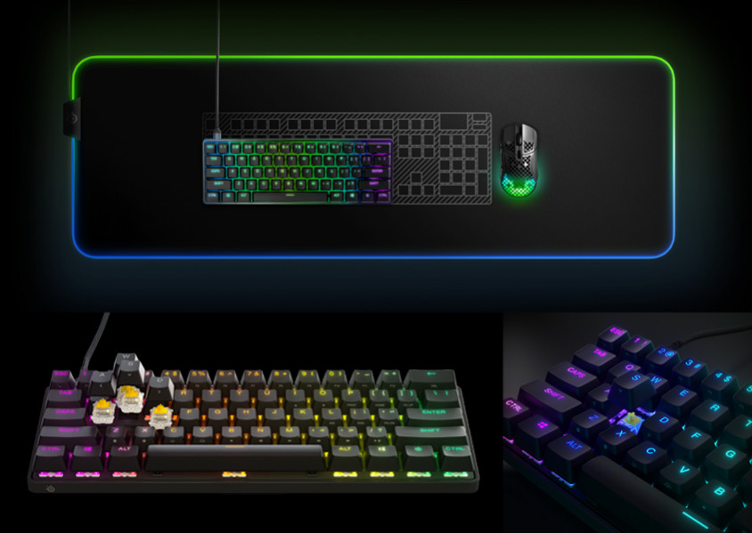 SteelSeries Apex 9 Mini SSK64838 İng Q (UK) OptiPoint Optik Switch RGB ...