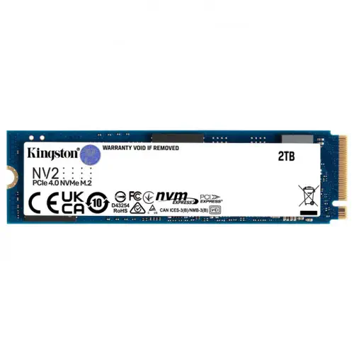 Kingston NV2 SNV2S/2000G 2TB Gen4 NVMe M.2 SSD Disk