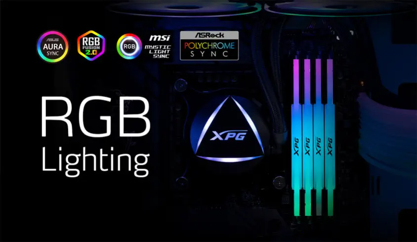 XPG Lancer RGB AX5U5200C3816G-DCLARBK 32GB DDR5 5200MHz Gaming Ram
