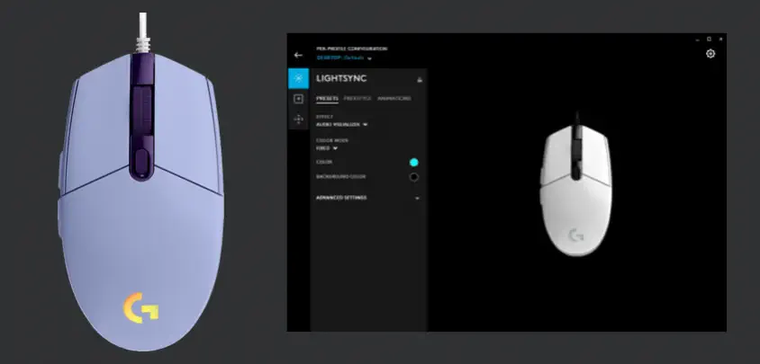 Logitech G102 LightSync Lilac Kablolu Gaming Mouse